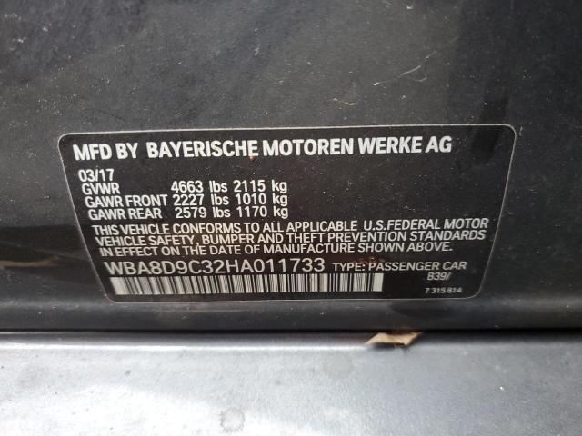 Photo 12 VIN: WBA8D9C32HA011733 - BMW 330 XI 