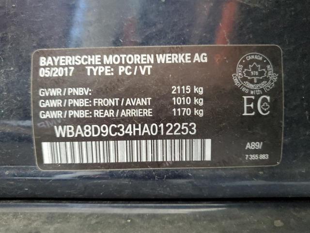 Photo 11 VIN: WBA8D9C34HA012253 - BMW 330 XI 