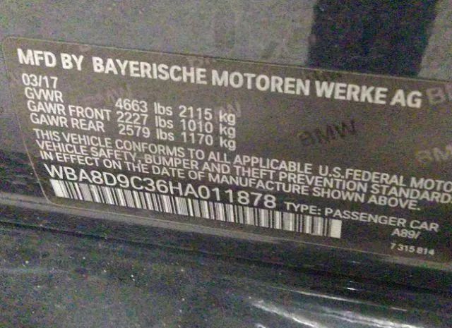 Photo 8 VIN: WBA8D9C36HA011878 - BMW 3 SERIES 