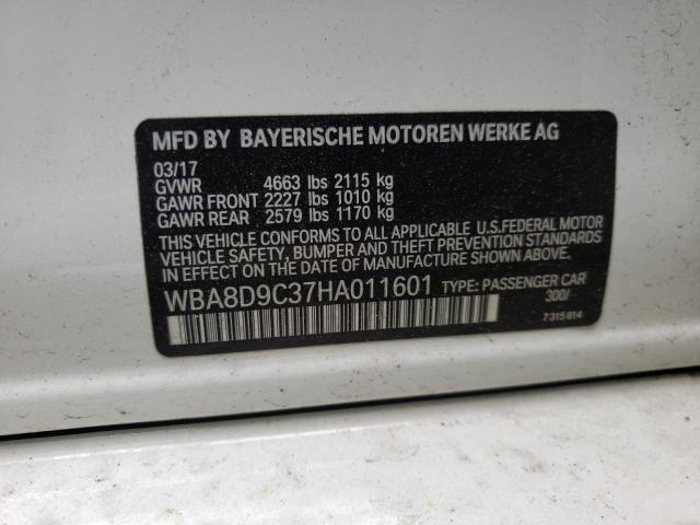 Photo 9 VIN: WBA8D9C37HA011601 - BMW 330 XI 