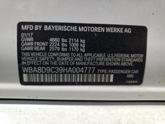 Photo 11 VIN: WBA8D9C39HA004777 - BMW 330 XI 