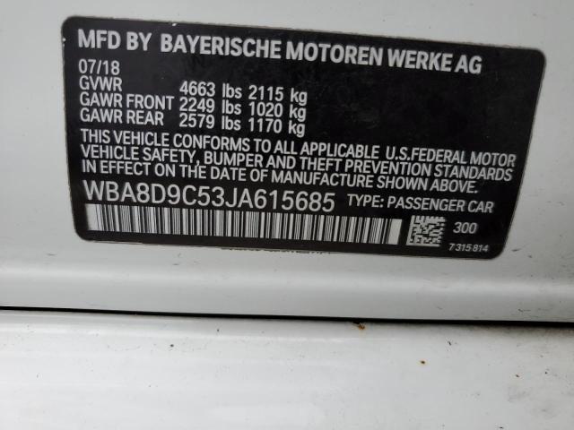 Photo 11 VIN: WBA8D9C53JA615685 - BMW 3 SERIES 