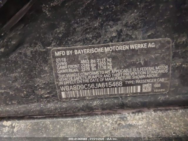 Photo 8 VIN: WBA8D9C56JA615468 - BMW 330I 