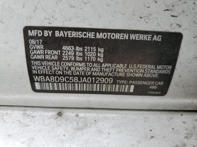 Photo 11 VIN: WBA8D9C58JA012909 - BMW 330 XI 