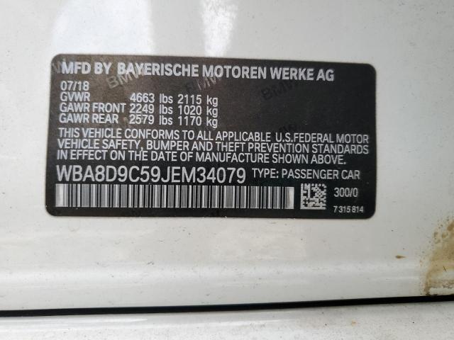 Photo 11 VIN: WBA8D9C59JEM34079 - BMW 330 XI 