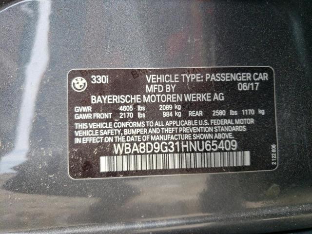 Photo 9 VIN: WBA8D9G31HNU65409 - BMW 330 XI 