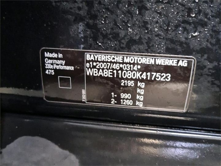 Photo 8 VIN: WBA8E11080K417523 - BMW 330 