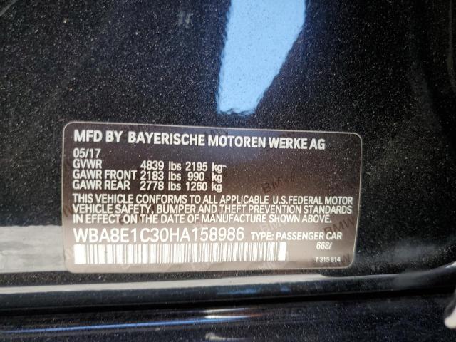 Photo 11 VIN: WBA8E1C30HA158986 - BMW 330E 