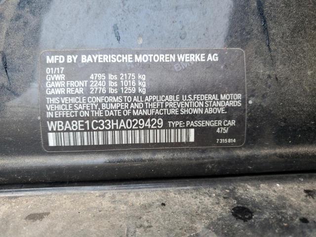 Photo 11 VIN: WBA8E1C33HA029429 - BMW 3 SERIES 