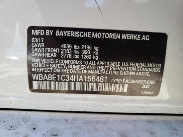 Photo 9 VIN: WBA8E1C34HA156481 - BMW 330E 