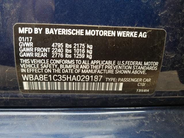 Photo 9 VIN: WBA8E1C35HA029187 - BMW 330E 