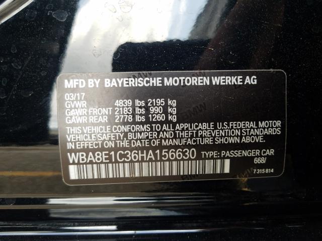 Photo 9 VIN: WBA8E1C36HA156630 - BMW 330E 