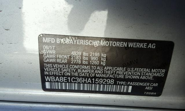 Photo 9 VIN: WBA8E1C36HA159298 - BMW 330E 