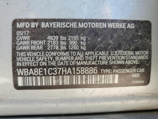 Photo 11 VIN: WBA8E1C37HA158886 - BMW 3 SERIES 