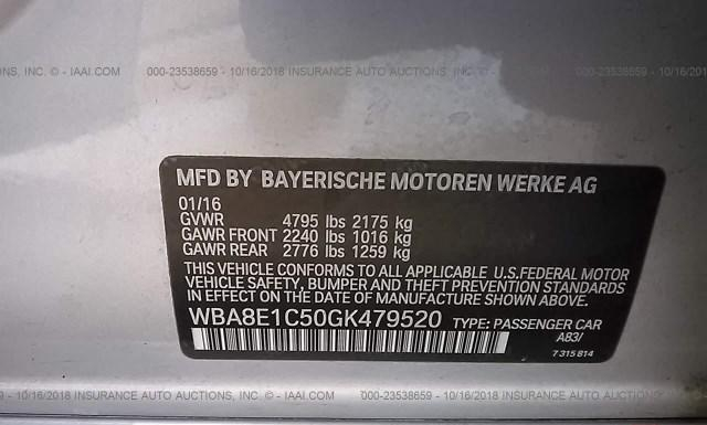 Photo 8 VIN: WBA8E1C50GK479520 - BMW 3 SERIES 