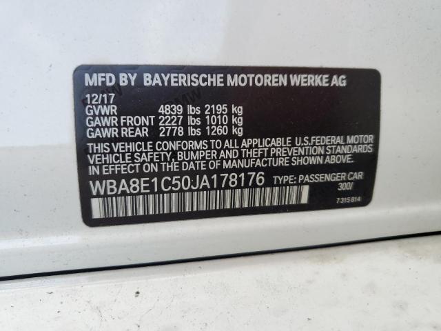 Photo 12 VIN: WBA8E1C50JA178176 - BMW 330E 