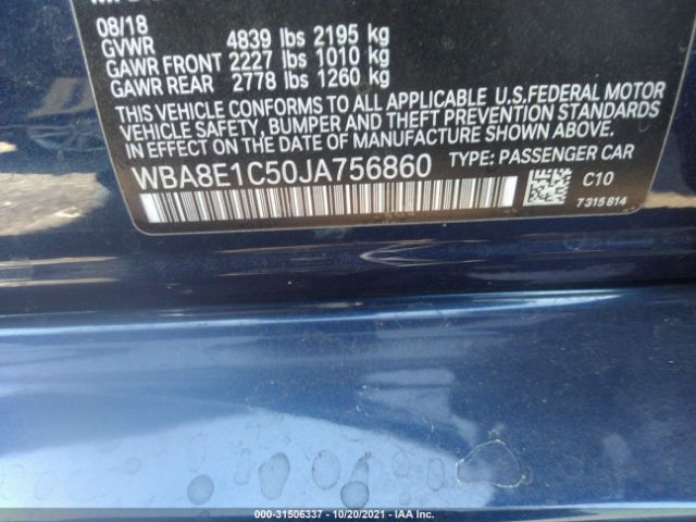 Photo 8 VIN: WBA8E1C50JA756860 - BMW 3 