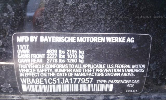 Photo 8 VIN: WBA8E1C51JA177957 - BMW 330E 