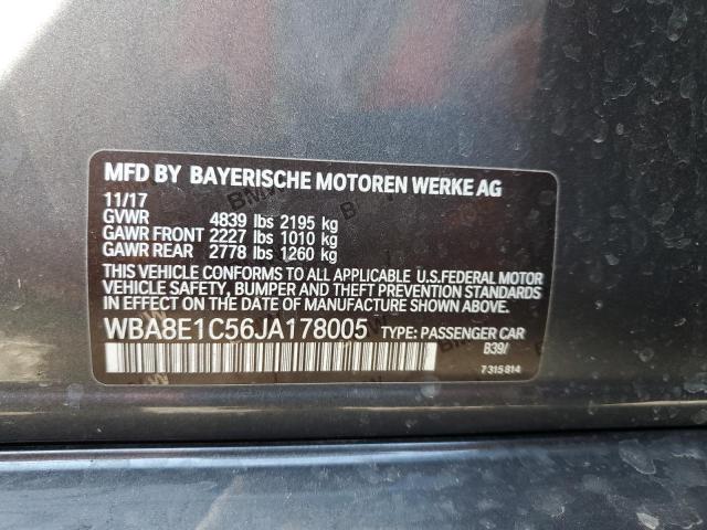 Photo 11 VIN: WBA8E1C56JA178005 - BMW 3 SERIES 