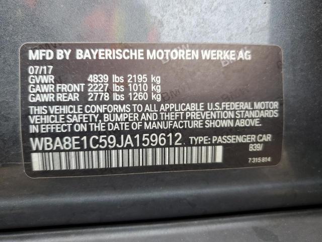 Photo 11 VIN: WBA8E1C59JA159612 - BMW 3 SERIES 