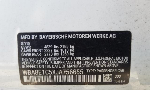 Photo 9 VIN: WBA8E1C5XJA756655 - BMW 330E 