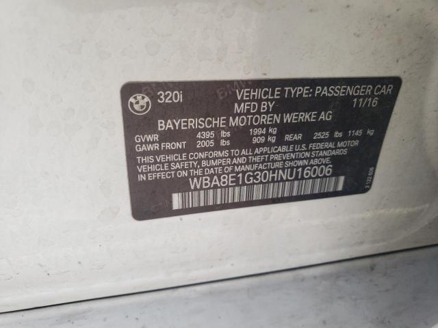 Photo 11 VIN: WBA8E1G30HNU16006 - BMW 3 SERIES 