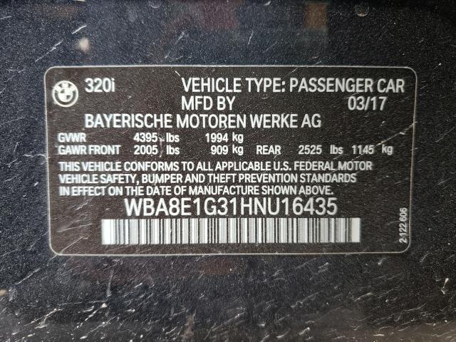 Photo 9 VIN: WBA8E1G31HNU16435 - BMW 320 I 