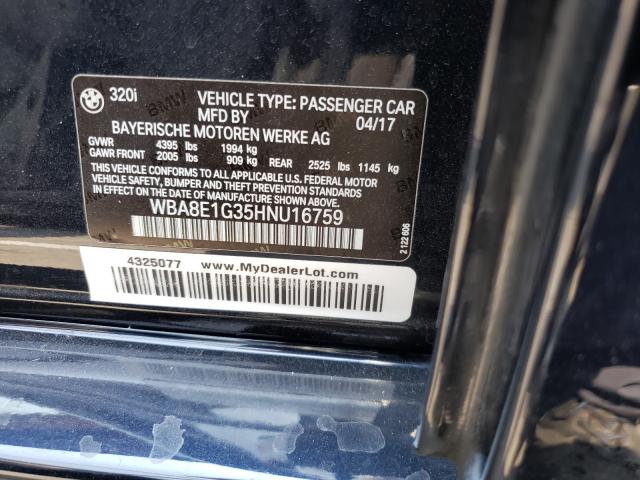 Photo 9 VIN: WBA8E1G35HNU16759 - BMW 320I 