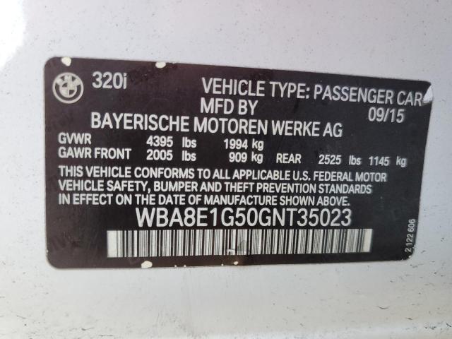 Photo 11 VIN: WBA8E1G50GNT35023 - BMW 320 I 