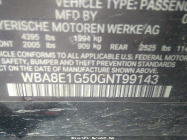 Photo 8 VIN: WBA8E1G50GNT99143 - BMW 3 