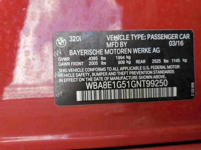 Photo 11 VIN: WBA8E1G51GNT99250 - BMW 3 SERIES 