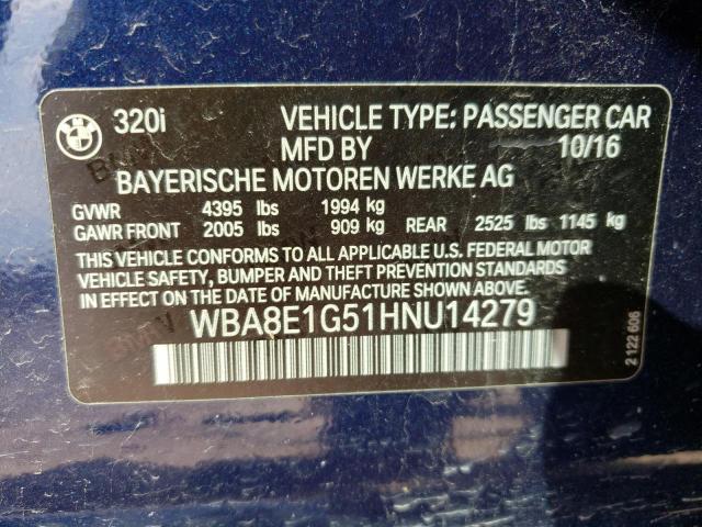 Photo 9 VIN: WBA8E1G51HNU14279 - BMW 320 I 