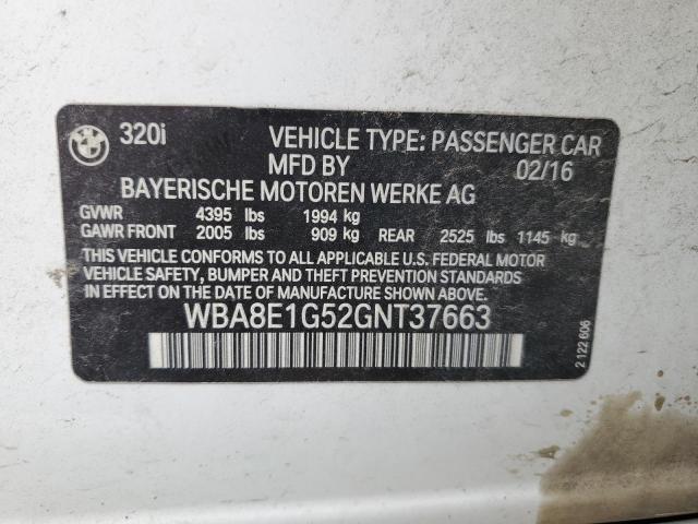 Photo 11 VIN: WBA8E1G52GNT37663 - BMW 3 SERIES 