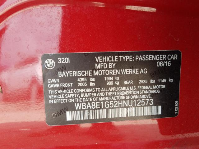 Photo 9 VIN: WBA8E1G52HNU12573 - BMW 320 I 