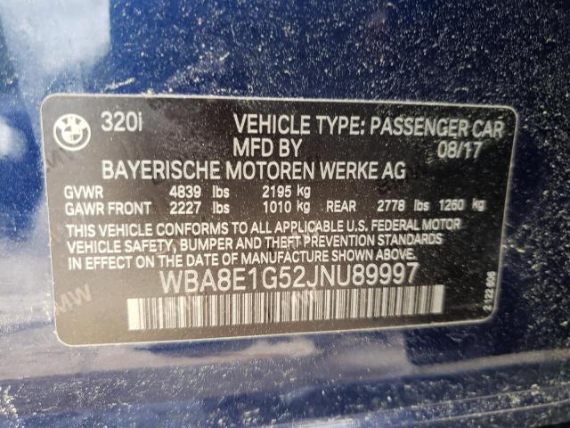 Photo 9 VIN: WBA8E1G52JNU89997 - BMW 320 I 