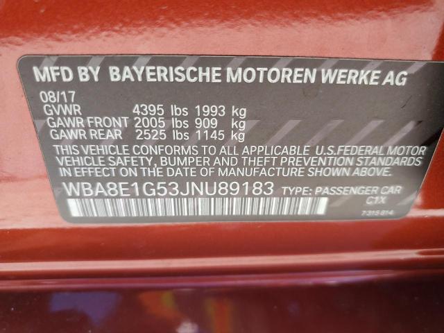 Photo 11 VIN: WBA8E1G53JNU89183 - BMW 320 I 