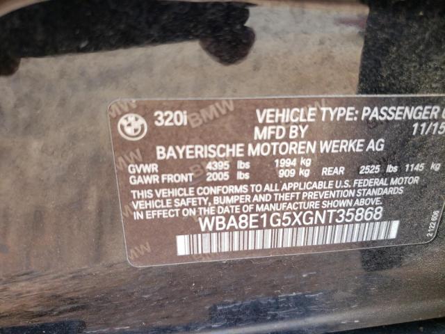 Photo 12 VIN: WBA8E1G5XGNT35868 - BMW 320 I 