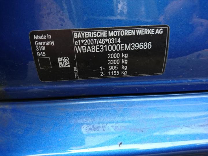 Photo 21 VIN: WBA8E31000EM39686 - BMW 3-SERIE 