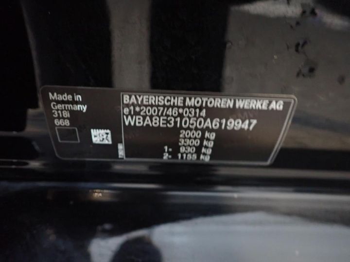 Photo 9 VIN: WBA8E31050A619947 - BMW SERIA 3 