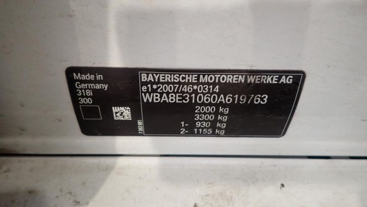 Photo 16 VIN: WBA8E31060A619763 - BMW SERIA 3 