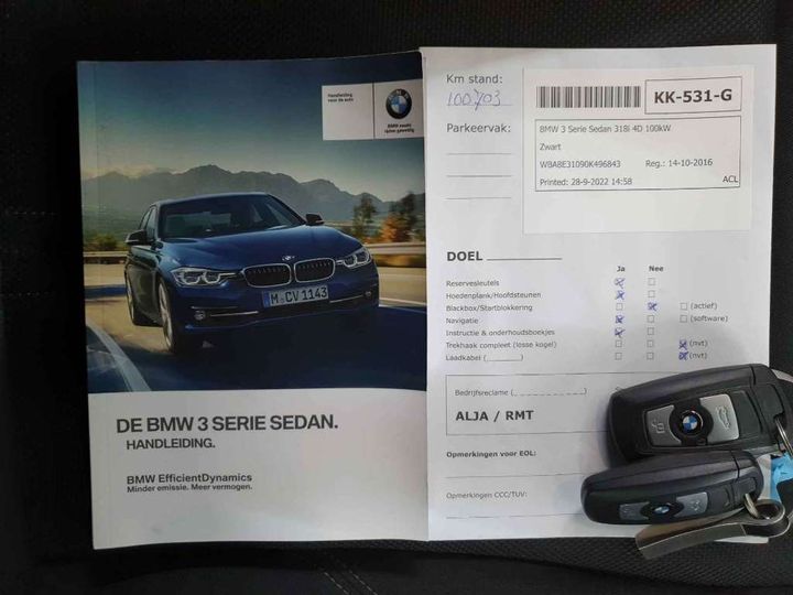 Photo 18 VIN: WBA8E31090K496843 - BMW 3 SERIE SEDAN 