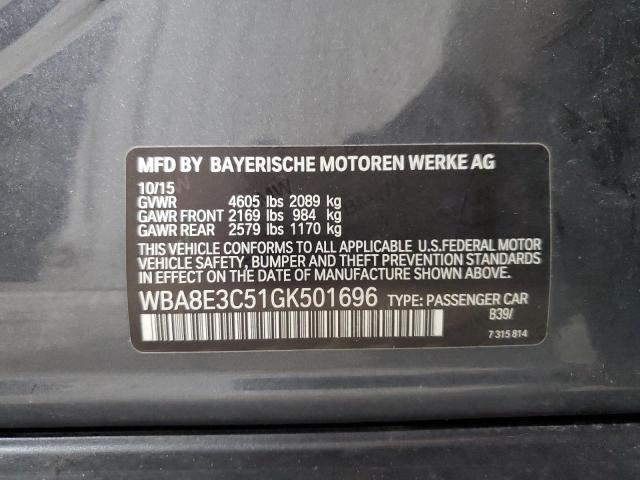 Photo 11 VIN: WBA8E3C51GK501696 - BMW 328 XI SUL 