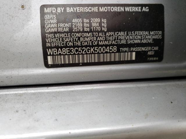 Photo 9 VIN: WBA8E3C52GK500458 - BMW 328 XI SUL 