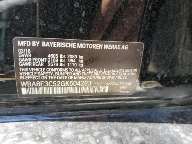 Photo 9 VIN: WBA8E3C52GK504283 - BMW 328 XI SUL 