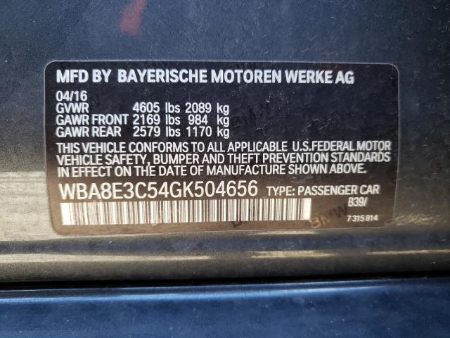 Photo 9 VIN: WBA8E3C54GK504656 - BMW 328I 