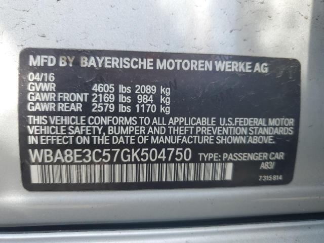 Photo 11 VIN: WBA8E3C57GK504750 - BMW 3 SERIES 