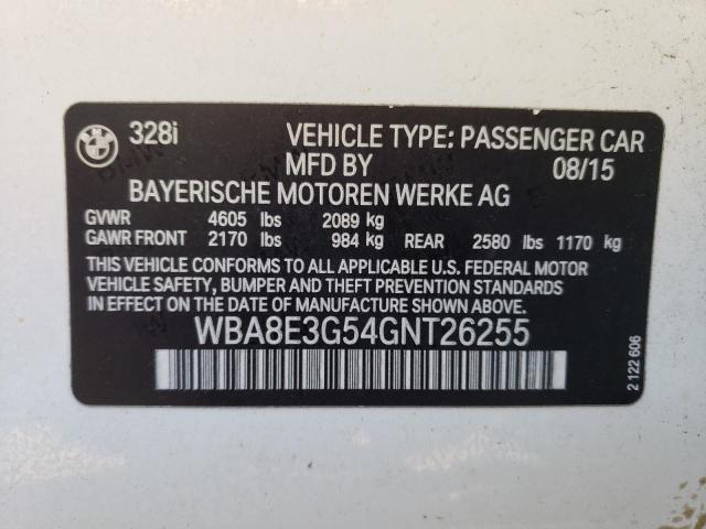 Photo 9 VIN: WBA8E3G54GNT26255 - BMW 328 XI SUL 