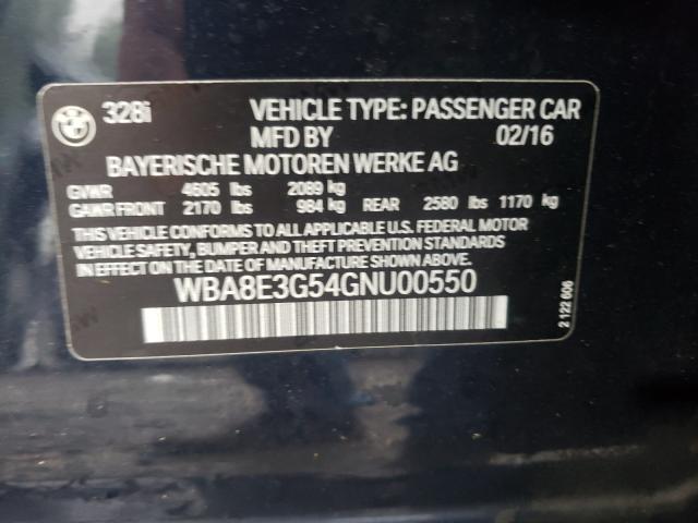 Photo 9 VIN: WBA8E3G54GNU00550 - BMW 328 XI SUL 