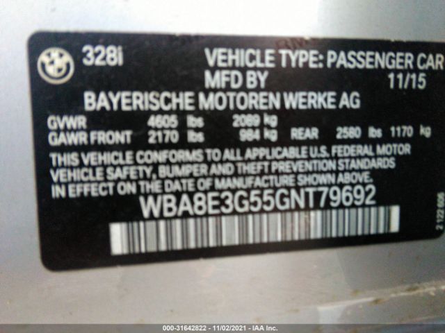 Photo 8 VIN: WBA8E3G55GNT79692 - BMW 3 