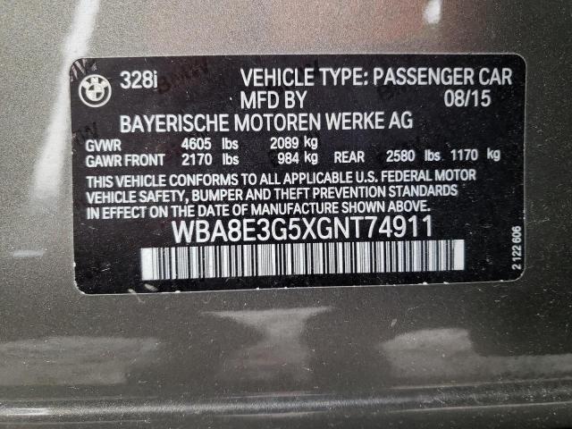 Photo 11 VIN: WBA8E3G5XGNT74911 - BMW 328I 